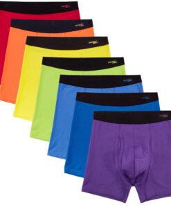 INNERSY Herren-Unterwäsche aus Baumwolle - Bequeme und dauerhafte Boxershorts für Männer, 7er-Pack, bunte Designs für de