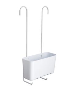 TATAY Edelstahl Duschablage zum Hängen - Weiss fürmodernes Badezimmer | TATAY Hängbare Duschablage Edelstahl, Maße 20,5