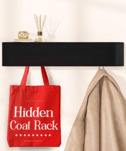 OLEEK Wandgarderobe mit Ablage - Moderne Wandregal mit Haken für Diele