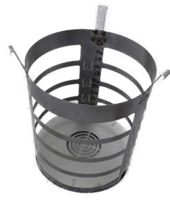 Weyck XXL Feuerkorb mit Funkenschutz - Groß & Hochwertig für Grill Fass & Feuertonne #181