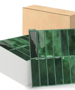 Dunkelgrün 3D Fliesenaufkleber Küche & Bad | Selbstklebend, 10 Stück (29x23 cm)