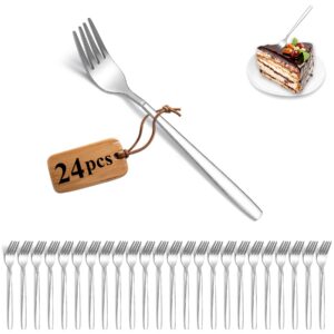 Berglander 24 Stück Edelstahl Dessertgabeln für zu Hause, Hochzeit, Partys, spülmaschinenfest