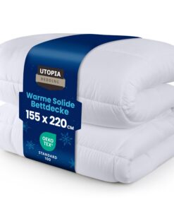 Utopia Bedding Weiß austerity aktiv atmet Ganzjahresdecke 155 x 220 cm