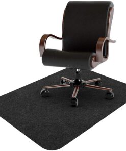 KAZOLEN Bodenschutzmatte für Bürostühle, Bodenschutzmatte für Laminat und Parkett, Verschluß- und Schutzmatte für Stühle