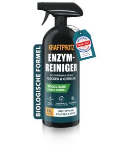 Enzymreiniger – Geruchsentferner & Fleckenentferner Spray – porentief & biologisch – für Haushalt & Auto – gegen Schmutz