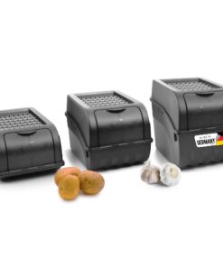 Novaliv Kartoffel Aufbewahrungsboxen Set | Frischhaltung + Durable Material | Kartoffelfans | Heute + Morgen Kochen | St