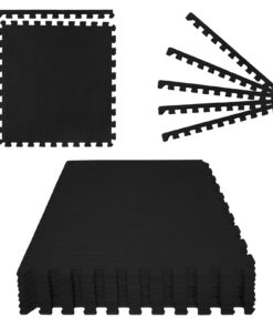 Montafox Unterlegmatte 8er-Set 60×60 cm – 2,88 m², 1 cm dicke Stecksystem-Bodenschutzmatten für Pool & Whirlpool