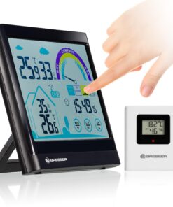 Bresser 7007402 Touchscreen Wettermessstation Funk- Thermo-/Hygrometer für Haus🥕,