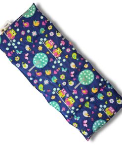 Franzis Nähstube 50x20cm Wärmekissen Dinkelkernkissen blau I 100% Baumwolle I Nackenwärmekissen für Erfrischung und Ents