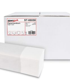 SemyTop Papierhandtücher Hozo, XXL Größen, für Familie, zur Bett- und Badegenuss, 4000 Blatt Reinlichkeit, 2|5 x 22 cm,