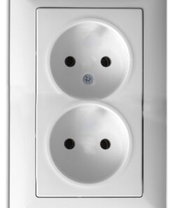 Visage 2-fach Steckdose Unterputz Komplett Weiß + Elektrische Steckdosen + weiß + für Elektronik + Wohnraum + Diverse St