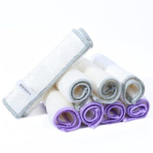 8er Set bambus Tücher - Saugstarke, wiederverwendbare Putztücher für Küche, Bad & Haus - 18x23 cm