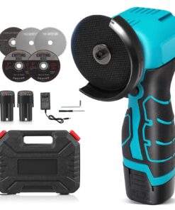 Mini Winkelschleifer 16.8V Akku + 2x2000mAh + 19800 U/min + Professional + Schneiden, Polieren und Schleifen Set
