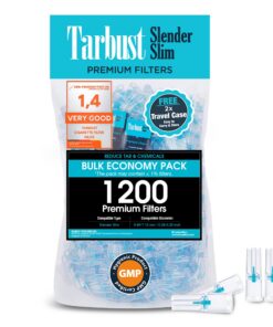 Tarbust Slender 1200 Zigarettenfilter Anti Teer Aufsatz für Raucher,zigarettenspezifisch, Hochwertige Anti Teerfilter