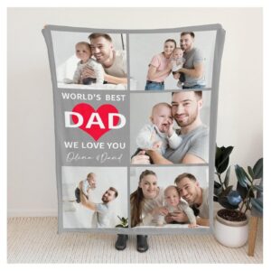 Personalisierte Decke Mit Eigenem Foto Erinnerungsgeschenk Mit Fototext (180x200cm) Selbst Gestaltende Fotos Decke (18