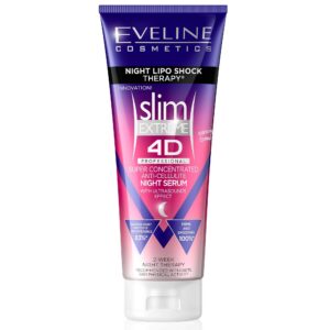 Eveline Cosmetics Slim Extreme 4D Anti-Cellulite Cremes für/rosige, fettreduzierende, straffende Körperlenden | Eveline