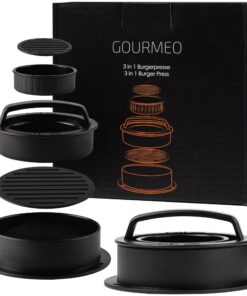3-in-1 Burgerpresse für prosaische Lagererfinder - praktische 3-Funktions-Patty-Press 3-in-1 Burgerpresse - perfekt für