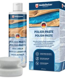 Profi Veddelholzer Polierpaste 200 ml für Acrylglas und Epoxidharz | Veddelholzer 200 ml Polierpaste und Polierschwamm
