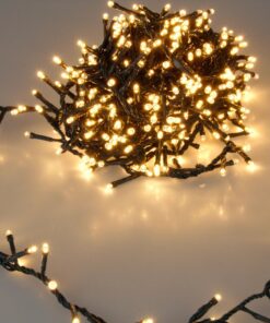 Spetebo LED Büschel Cluster Lichterkette - EXTRA warmweiß - Weihnachtsbeleuchtung für Innen + Außen - 11 m / 560 LED - I