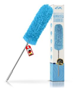 ALX Staubwedel Waschbar Mikrofaser Stilvolle Reinigung für ein makelloses Zuhause (Blau) ALX Staubwedel Waschbar Micro