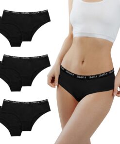 Desanlapi Baumwoll Unterhosen für Teenager Mädchen Stretch Slips Bequem Schlüpfer 8-18 Jahre 6er Pack