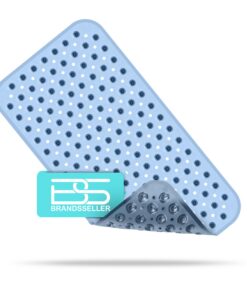 Brandsseller Badewannenmatte Blau Transparent 70x38 cm Anti-Slip Duschmatte | Brandsseller Badewannenmatte Blau Transpa