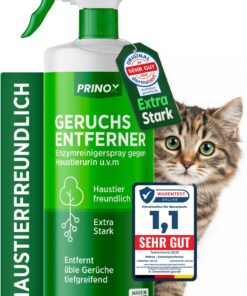 PRINOX Geruchsneutralisierer - Enzymreiniger Konzentrat 580 ml - Geruchsentferner gegen Katzenurin, Sofa, Sessel, Matrat