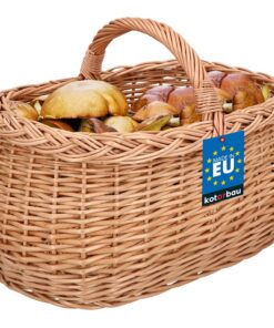 KOTARBAU® Henkelkorb Weidengeflecht für Einkauf - Geräumig & Komfortabel | KOTARBAU® Henkelkorb Weidengeflecht - Naturf