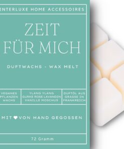 Interluxe Duftwachs Wellness Spa angenehm duftend Waxmelt 100% pflanzlich Duftwachswürfel