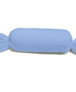 Dukal Bezug für Nackenrolle | aus Hochwertigem DOPPEL-Jersey | 100% Baumwolle | Farbe: Ciel | 15 x 40 cm