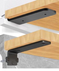 NPOIAUG Regalhalterung, Tragkraft 70 KG für Schwerlast, 15/20/25 cm, Wandmontage (2pack) (15cm)