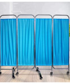 Mobilier Sichtschutz 4 Paneelen Raumteiler für Schönheitssalon | Klappbarer Raumteiler mit Stehtür Sichtschutz 4 Paneel