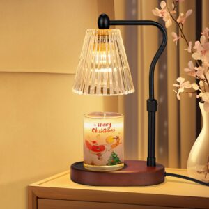 Seenlast Elektrischer Kerzenwärmer LampeVintage-Kerzenwärmer für Zuhause und Schlafzimmer mit Timer und Dimmer