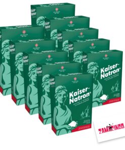 Kaiser Natron Pulver 10 x 250g | Reines Natriumhydrogencarbonat für Glutenfreie, Vegan und Laktosefreie Küche und Hausha