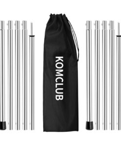 KOMCLUB Aluminum-Zeltstangen - Leicht und Einstellbar für Outdoor-Sport-Camping