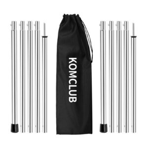 KOMCLUB Aluminum-Zeltstangen - Leicht und Einstellbar für Outdoor-Sport-Camping