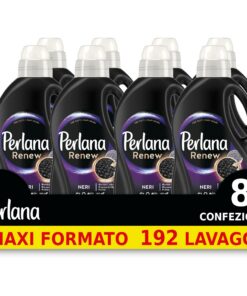 Perlana Renew Lana Nero Waschmittel für schwarz und dunkle Wäsche, hohe Farbintensität, 1er Pack (1 x 24 Waschladungen)