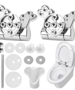 Toilettendeckel Scharniere Absenkautomatik Forhandy 2 Set WC Scharnier Zink Legierung