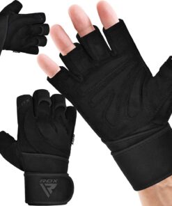 RDX Fitness Handschuhe für Herren Damen Krafttraining, gymnastische Handgelenkschutz rutschfest für Gewichtheben und Bod