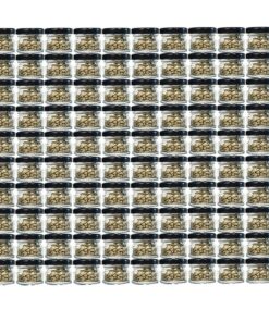 hocz 120er Set Mini Sturzgläser 30ml | Schwarz Deckel To 43 | Honig Gläser Imker