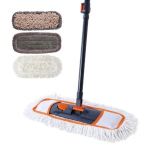 CLEANHOME Wasserklimmende & Trockenmopps - ideal für Hardwood, Marble und Tileböden,Perfect für Hausreinigung,3 wechselb