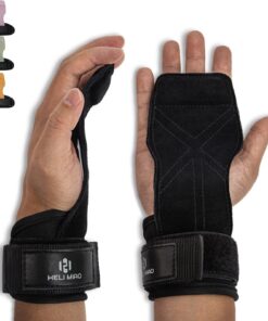 Power Zughilfen Krafttraining Fast Grip Leder Zughilfe-Handgelenksbandage für Bodybuilding Fitness Crossfit Krafttrainin