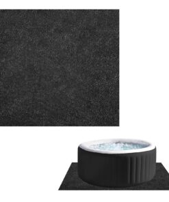 Whirlpool-/Hot‑Tub Bodenschutz – Wasserdichte, Anti‑Rutsch Pool‑Unterlage, quadratisch 188×183 cm