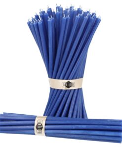 Danilovo Reine Bienenwachskerzen – tropffrei, rauchfrei, hoher Honigduft – Deko- und Geburtstagskerzen – 18,5 x 0,61 cm