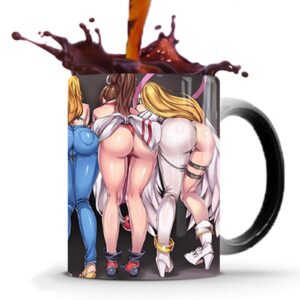 Lustige Wärmeempfindliche Keramik-Kaffeetassen Zauberbecher Perfektes Neuheitsgeschenk 350 ml