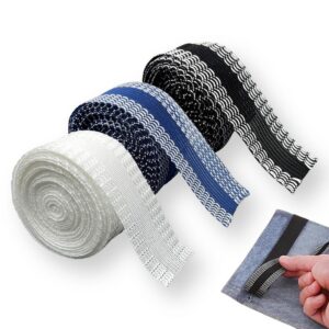 3 Pack Saumband zum Aufbügeln, Selbstklebend, 1m, für Kleidung, Universalaufkleber, Freie Passform
