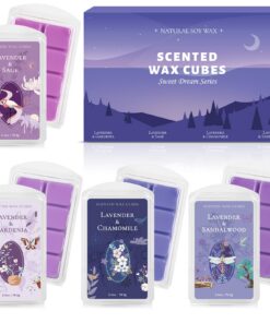 Naturliches Sojaschmelzwachs Düfte - 4 Teiliges Set für Heimdekoration & Muttertag: Lavendel, Salbei, Gardenie & Sandelh