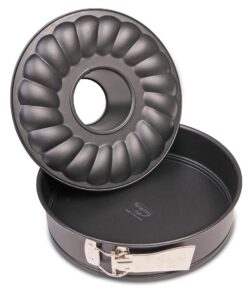 Dr. Oetker Springform mit Antihaftbeschichtung für Kekse und Kuchen, 28 cm Ø, veredeltes Schwarzblech, 1433 Gold, 1 Stüc