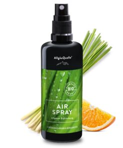 AllgäuQuelle® BIO-Raumspray - Naturerfrischung Lemongrass Orange Bergamotte - VERGLEICHS-SIEGER 2022 (100ml)