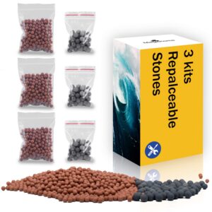 Duschkopf Kalk Filter 3 Kits Für Ionische Filter Infrarot-Mineral-Kugeln Sprühen Ionenfilter | Duschkopf Kalk Filter 3